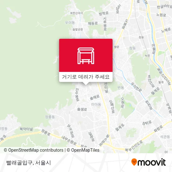 빨래골입구 지도