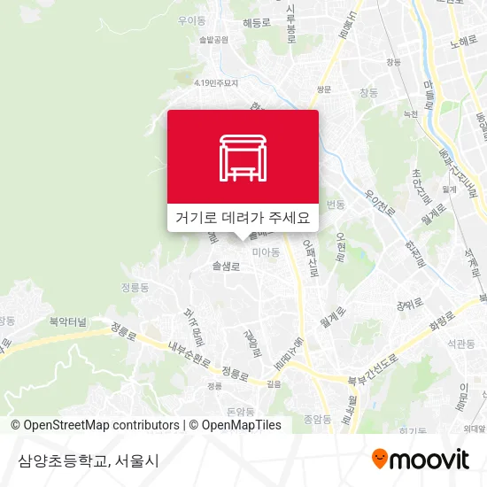 삼양초등학교 지도