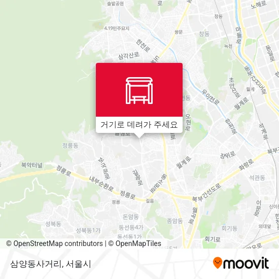 삼양동사거리 지도