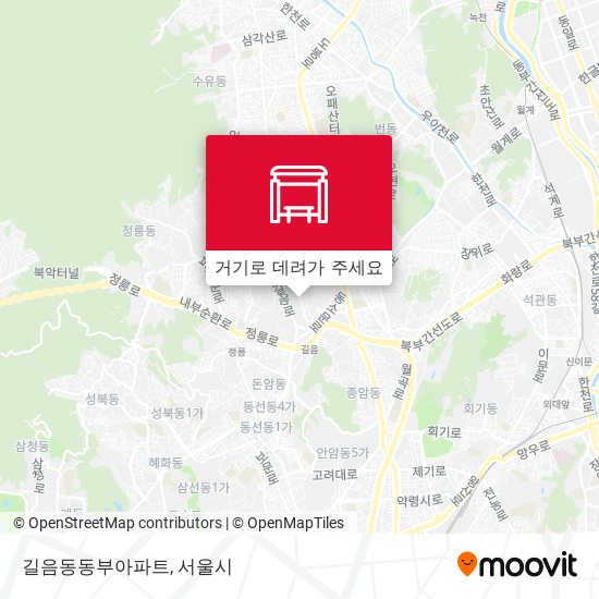 길음동동부아파트 지도