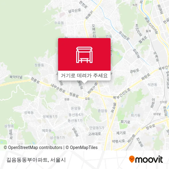 길음동동부아파트 지도