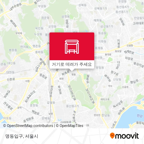 명동입구 지도