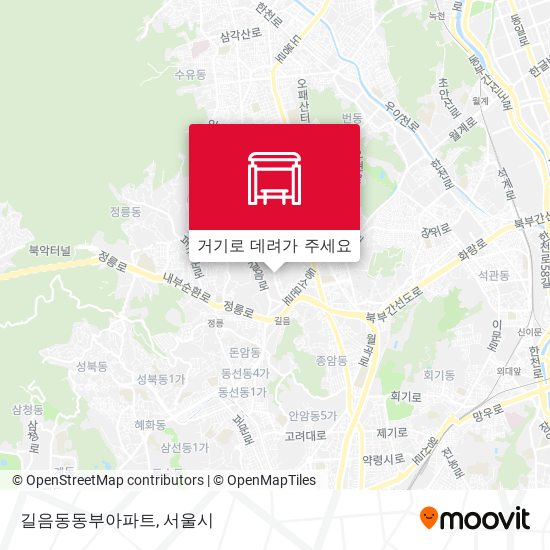 길음동동부아파트 지도