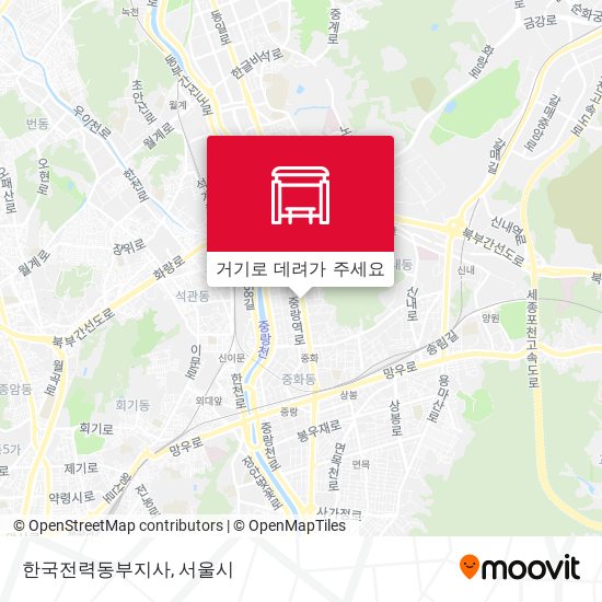 한국전력동부지사 지도