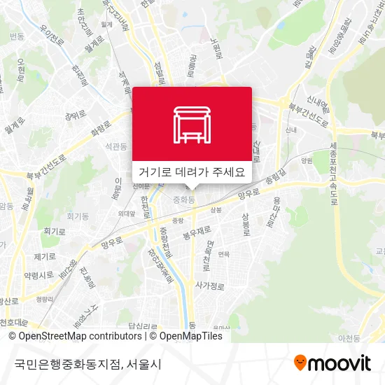국민은행중화동지점 지도