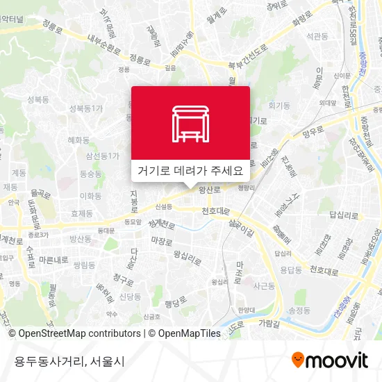 용두동사거리 지도