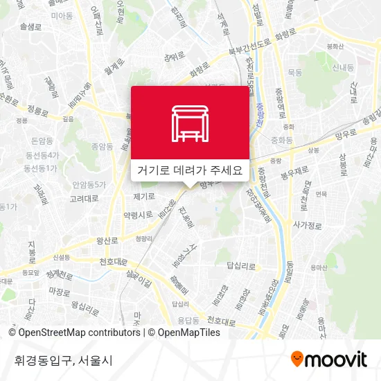 휘경동입구 지도