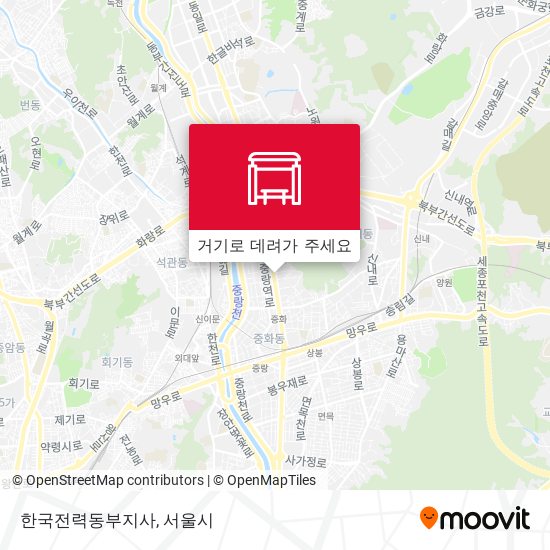 한국전력동부지사 지도