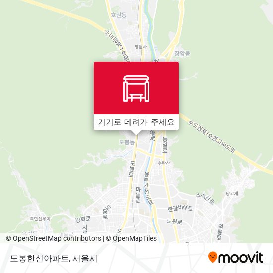 도봉한신아파트 지도