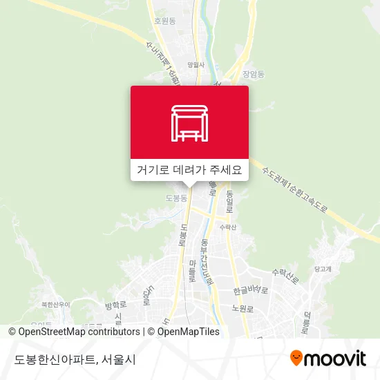도봉한신아파트 지도