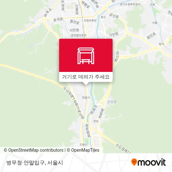 병무청·안말입구 지도