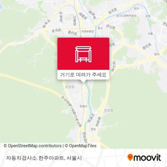 자동차검사소.한주아파트 지도