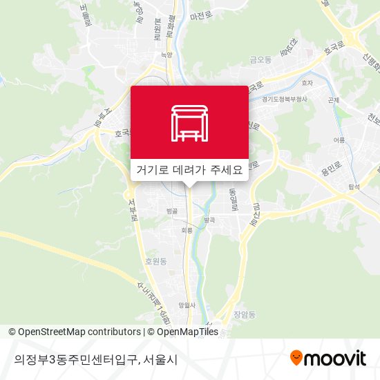 의정부3동주민센터입구 지도