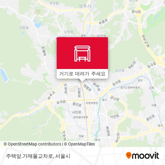 주택앞.가재울교차로 지도