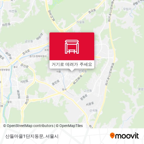 산들마을1단지동문 지도