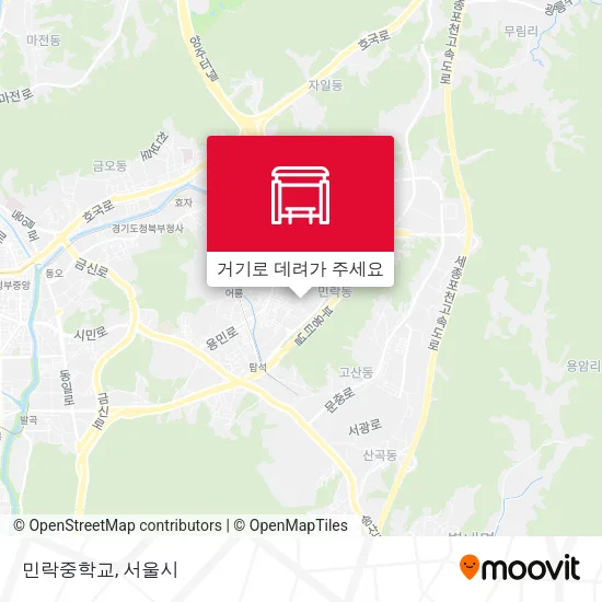 민락중학교 지도