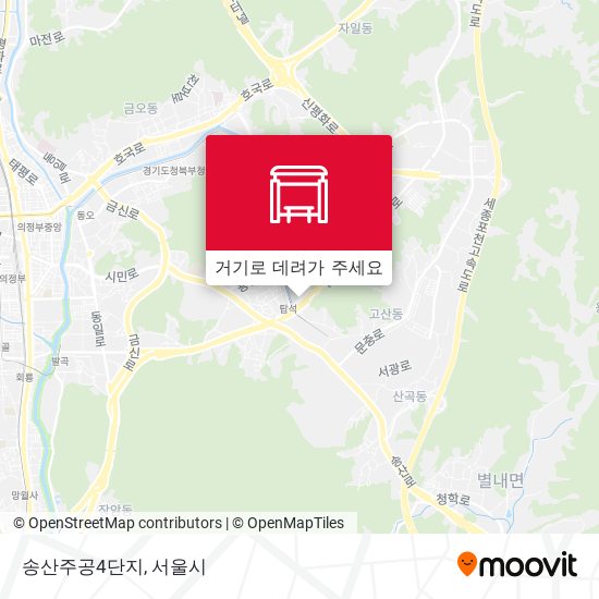 송산주공4단지 지도