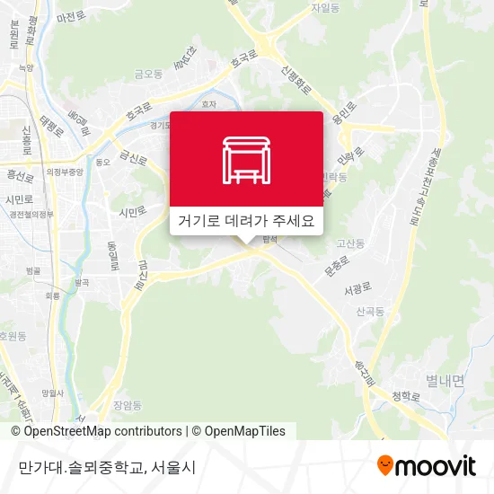 만가대.솔뫼중학교 지도