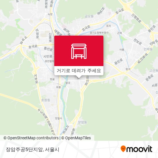 장암주공5단지앞 지도