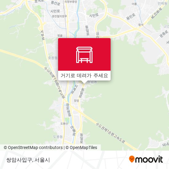 쌍암사입구 지도