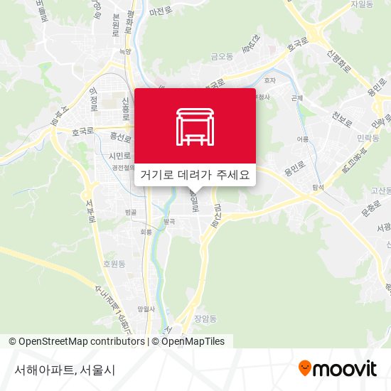 서해아파트 지도