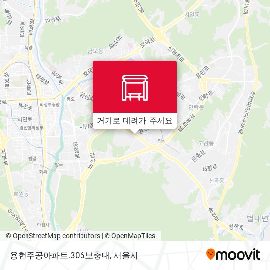 용현주공아파트.306보충대 지도