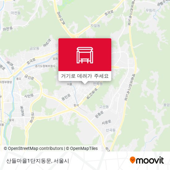 산들마을1단지동문 지도