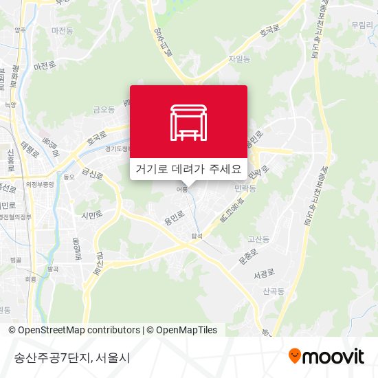 송산주공7단지 지도