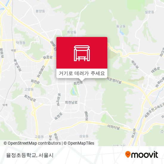 율정초등학교 지도