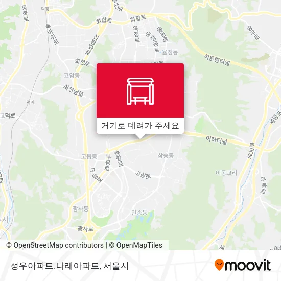 성우아파트.나래아파트 지도
