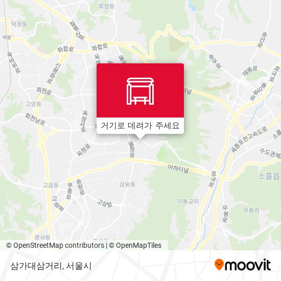 삼가대삼거리 지도