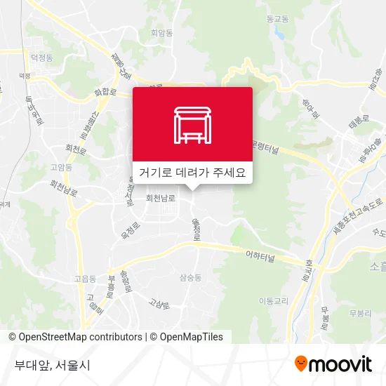 부대앞 지도