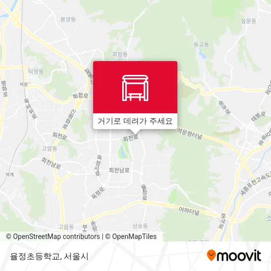 율정초등학교 지도