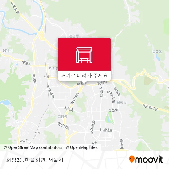 회암2동마을회관 지도