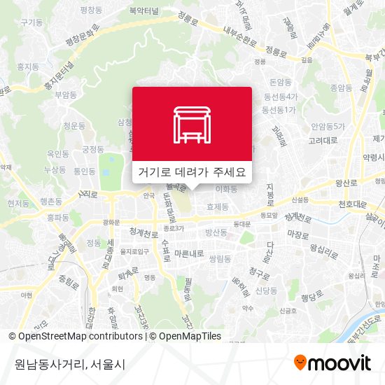 원남동사거리 지도