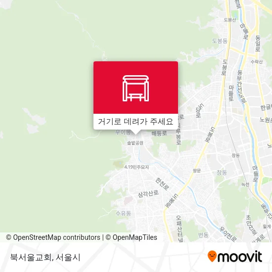 북서울교회 지도