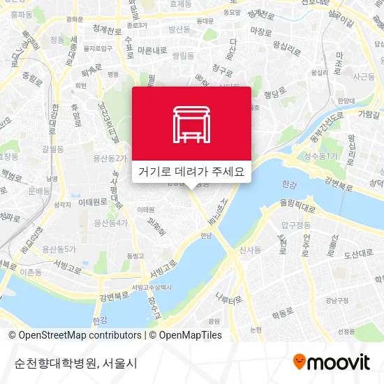 순천향대학병원 지도
