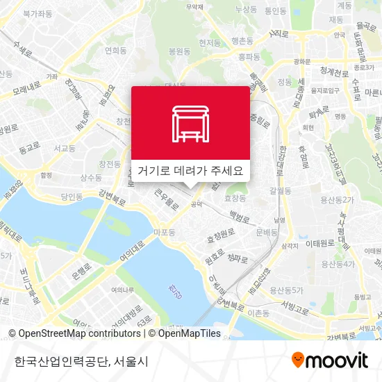 한국산업인력공단 지도
