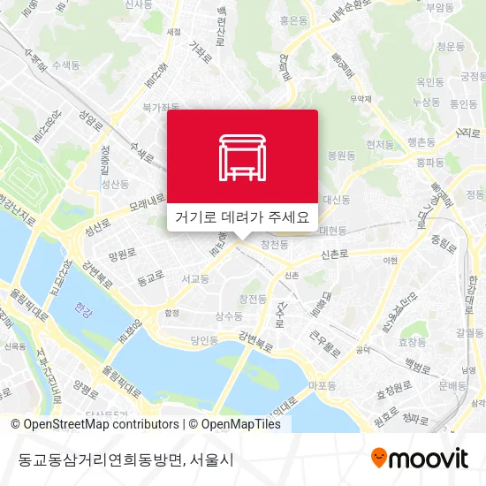 동교동삼거리연희동방면 지도