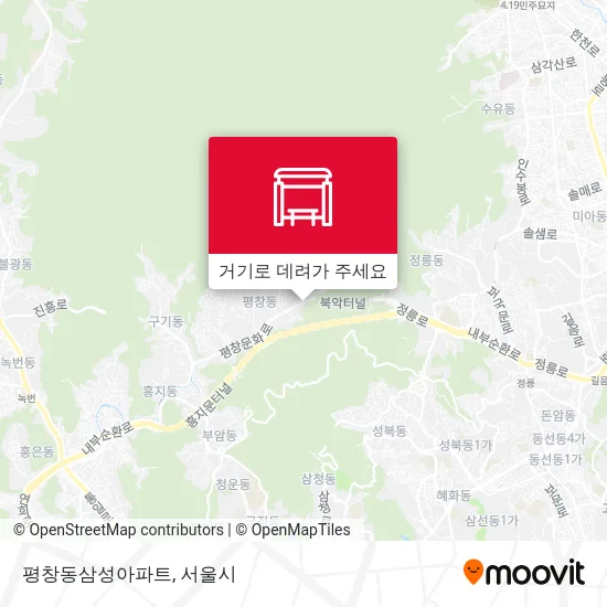 평창동삼성아파트 지도
