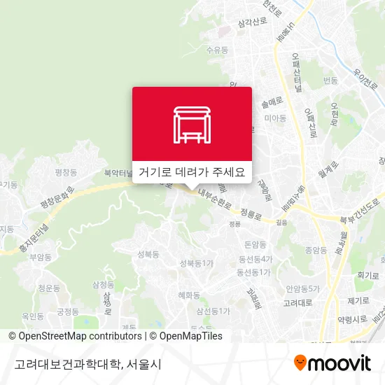 고려대보건과학대학 지도