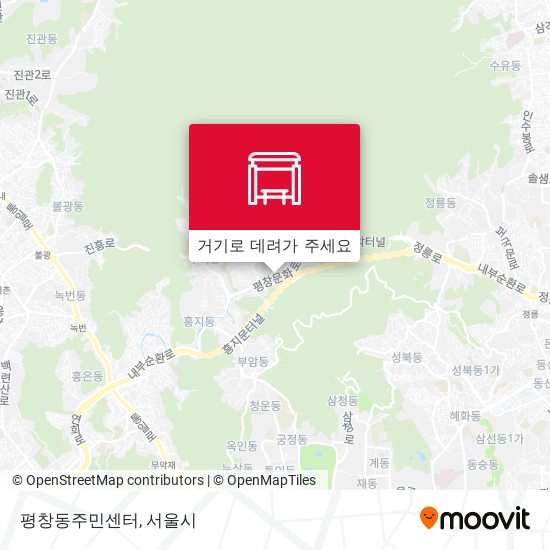 평창동주민센터 지도