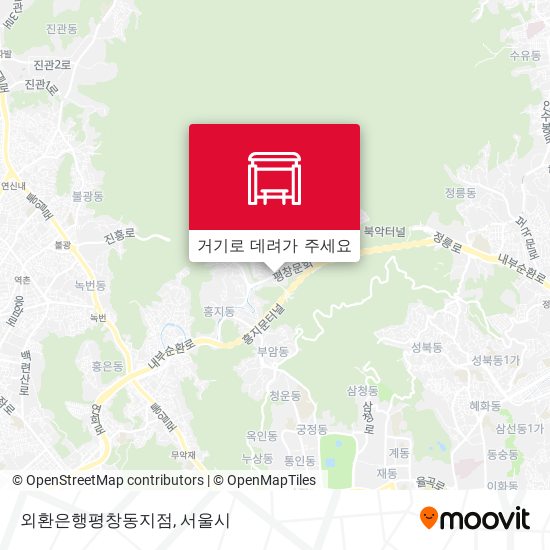 외환은행평창동지점 지도