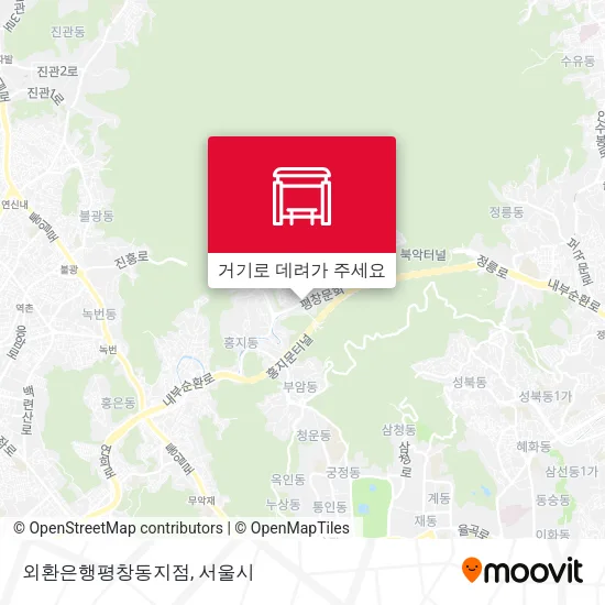 외환은행평창동지점 지도