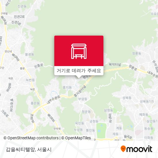 갑을씨티텔앞 지도