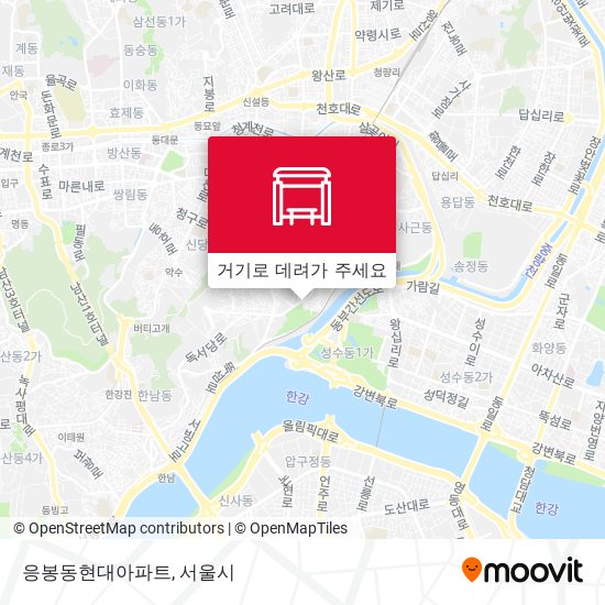 응봉동현대아파트 지도