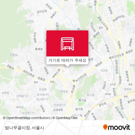 밤나무골시장 지도