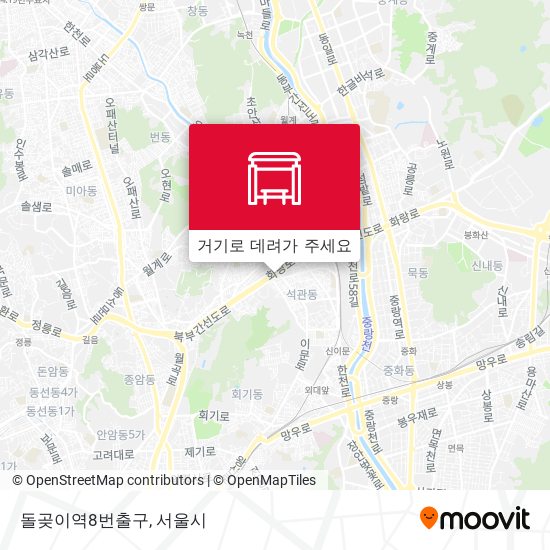 돌곶이역8번출구 지도