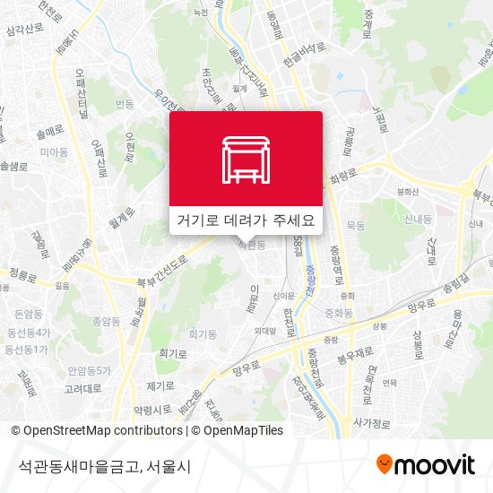 석관동새마을금고 지도