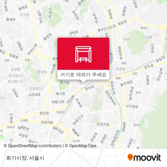 회기시장 지도